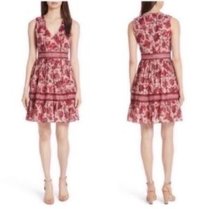Kate Spade Red and Pink Floral Mini Dress